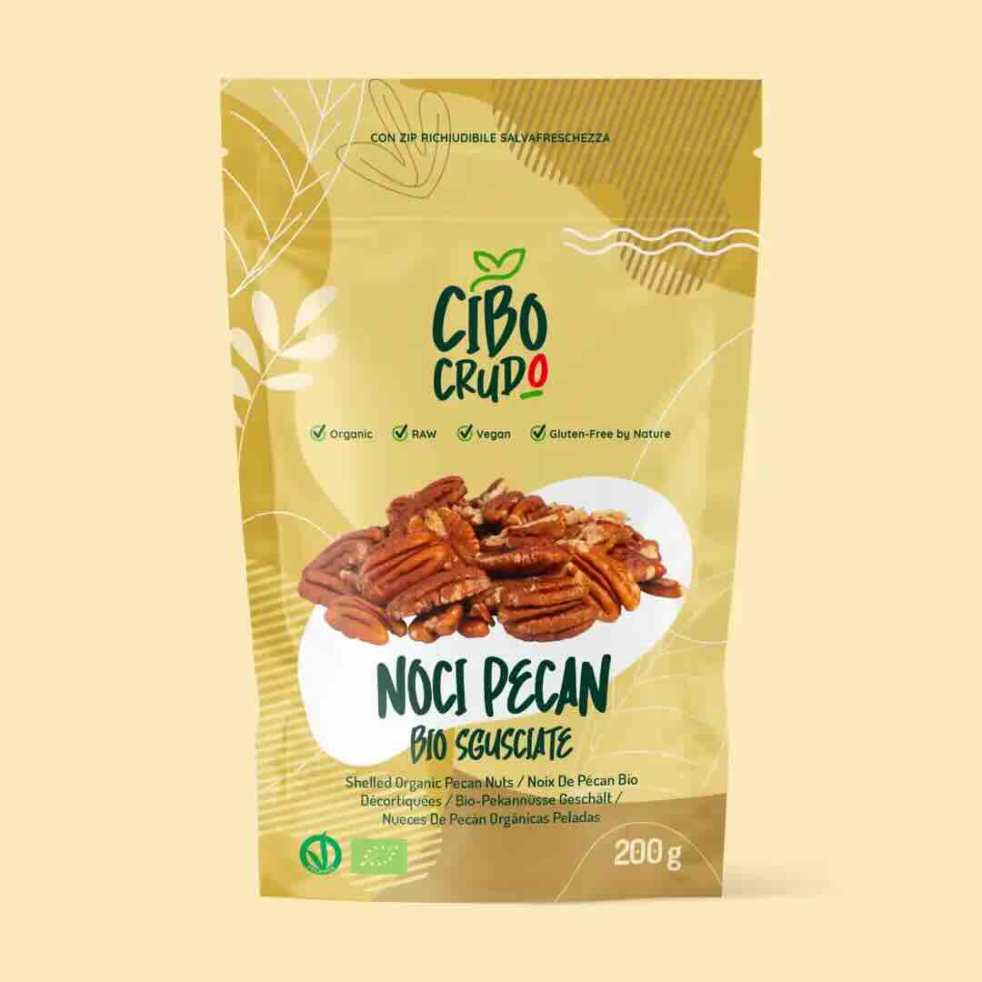 Noci Pecan Sgusciate Crude Bio - Raw Organic - 200 gr